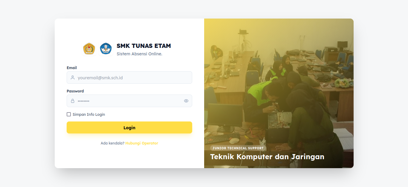 Absensi SMK Tunas Etam Project